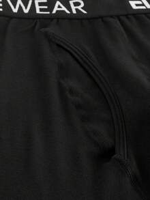 4pcs ELE WEAR Men's Elastic Waistband Boxer Briefs Black Boxers Black Boxer Briefs Men Underwear Pack Men Boxer Briefs Pack - Black - View 15