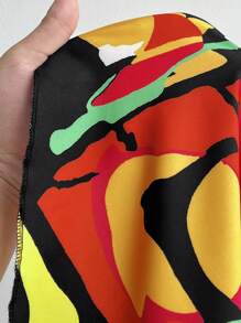 Maweii 大码女式夏季度假风格甜心领荷叶边袖花卉印花腰部修身喇叭裙