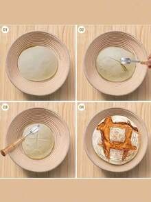 7 Stücke Edelstahl Brotmesser, französisches Baguette Brotmesser, multifunktionales Teigspaltewerkzeug, zum Backen verwendet