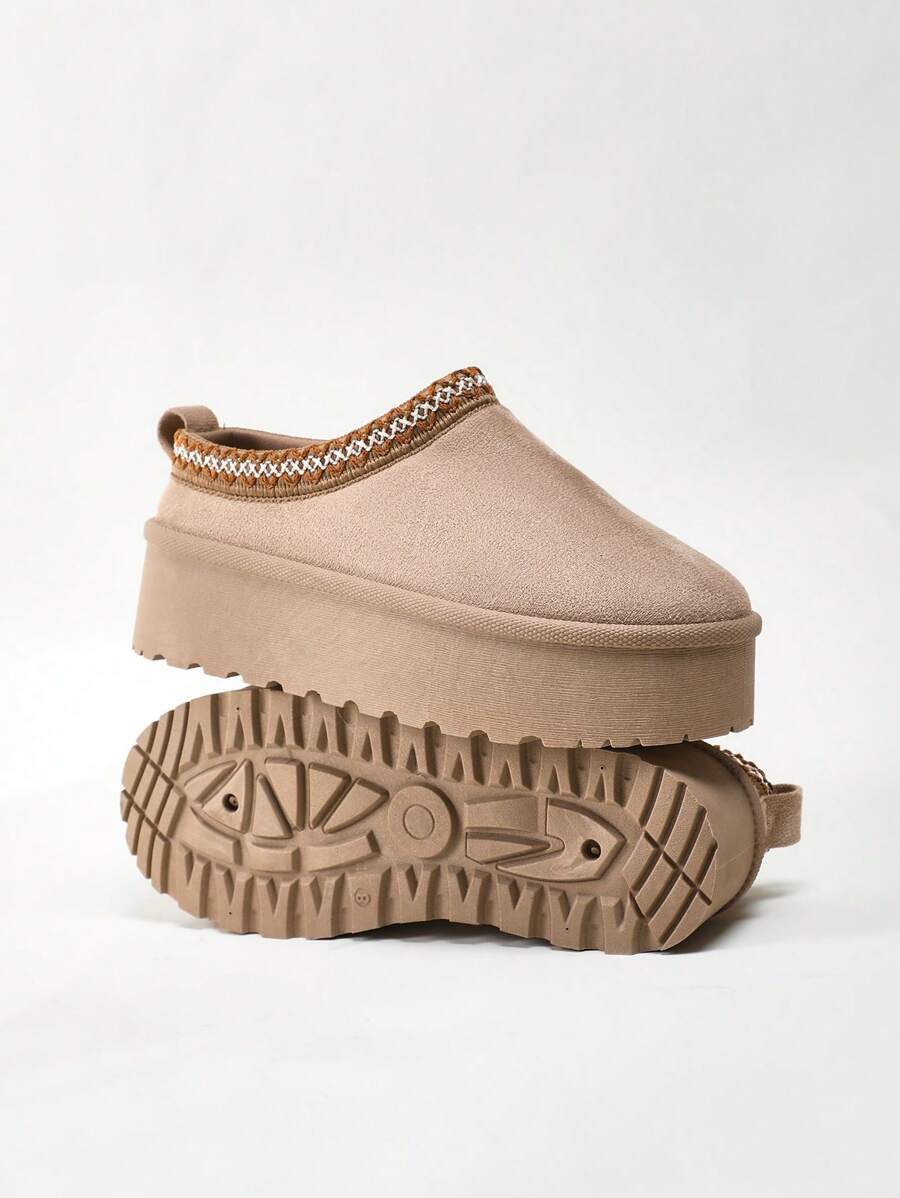 Solezae 女士鞋 圆头踝靴和短靴 米色女士时尚靴子