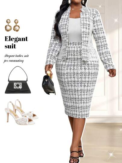 Fleurora 2 件加大码套装，短袖 V 领上衣和裙子，休闲时尚，适合日常穿着情人节新年女装婚礼宾客女士套装女士情人节服装，情人节商务休闲女士 2 件套女士套装女士两件套裙套装女士 2 件套裙套装女士优雅 2 件套女士优雅裙套装办公室裙套装