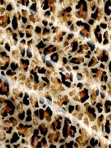 Shutterstock Top camiseta de tirantes ajustada con estampado asimétrico de leopardo multicolor para mujeres, adecuado para verano, vacaciones, festivales de música