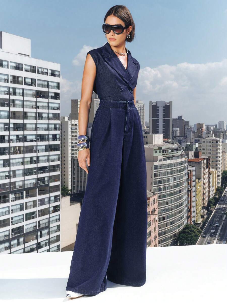 Daynim Casual Item 水洗阔腿牛仔裤