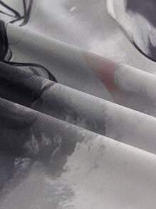 Manfinity VCAY Men's Casual Fitted Round Shoulder Short Sleeve T-Shirt Jesus T Shirt T Shirts Graphic Men - Black - View 4