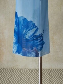 SHEIN ICON 女士夏季休闲节日印花罩衫裙，乡村音乐会 - 彩色 - 查看 4