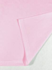 Resyla Women's Casual Bow Print Round Neck Short Sleeve T-Shirt, Summer - Pink - View 4