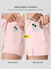 GLOWMODE FeatherFit™-Air Peekaboo Everyday Built-In Shorts Pocket Anti-Slip Dress Light Support Low Impact Yoga Studio Spring Dress Summer Quick Dry Moisture Wicking