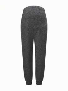 Modmama 孕婦休閒彈性腰支撐肚子運動長褲，高腰修身孕婦褲 - 彩色 - 查看 3