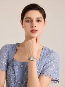 MOTF PREMIUM RELOJ DE PULSERA CUADRADO CUARZO - Plateado - Ver 5