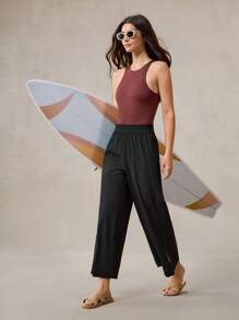 OutZeal 透气阔腿弹力七分裤度假休闲假日夏季