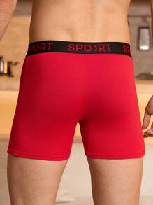 Manfinity Underwear&Sleepwear Basics 7 piezas/paquete Ropa interior casual para hombres con cintura tejida con letras