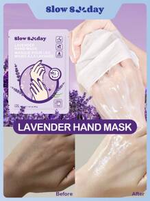 SlowSunday薰衣草护手膜一对，专为干燥皲裂的双手设计，保湿舒缓，深层滋养，打造温暖舒适的冬季造型，适合冬季、Y2K、情人节、斋月、斋月聚会及送礼，也是派对的理想之选。 - 白色 - 查看 7