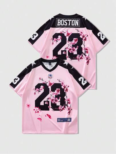 Prep Men's Preppy Slogan Number Graphic Short Sleeve T-Shirt