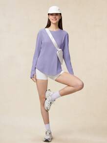 OutZeal 防晒 UPF50+ 凉爽防晒弧形下摆长袖T恤 女款带口袋