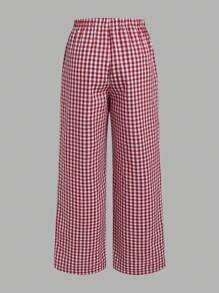 SHEIN EZwear Summer Beach 3 Piece Sets Color Women Wide Leg Loose Casual Pants - Multicolor - View 3
