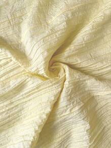 Sylviya 女士休闲3D立体花卉吊带开衩连衣裙，休闲款 - 黃色 - 查看 8