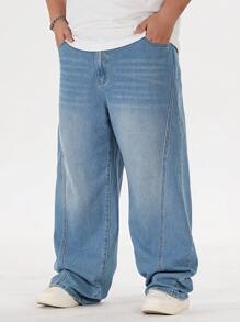 Manfinity Hypemode Jeans di moda in denim di taglia oversize, adatti per l'estate