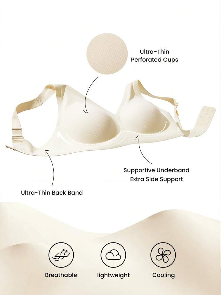Plus Dream Curve Air Wireless Breathable Plunge Bra