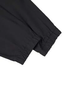 EGENSIO Kurtka wiatrówka męska z kapturem i nadrukiem w litery, z długim rękawem i zamkiem błyskawicznym, w dużym rozmiarze - Czarne - Zobacz 3