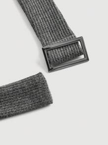 SHEIN MOD Vintage Grey Polo Collar Short Sleeve Dress With Belt - Embroidered Decor, Pleated And Accordion Style, Old Money Aesthetic, Preppy Vibe, 70s Inspired, Sweet And Cute, Perfect For School Wear, Commuting, Parties, And Dates,Business Casual Woman,Office Outfits For Women