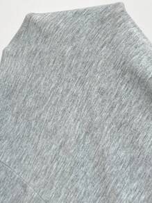 SHEIN Essnce Plus-Size Women's Summer Short-Sleeved Dress, Casual Women's Dress, Grey Dress, Knotted Dress Summer Dresses For Women
