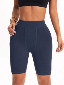 SHEIN Sport Studio Women Outdoor Running Fitness Sports Biker Shorts Workout Short