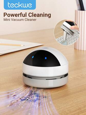 Teckwe Mini Desktop Vacuum Cleaner - Wireless Handheld, Creative Portable Dust Cleaner For Office And Stationery