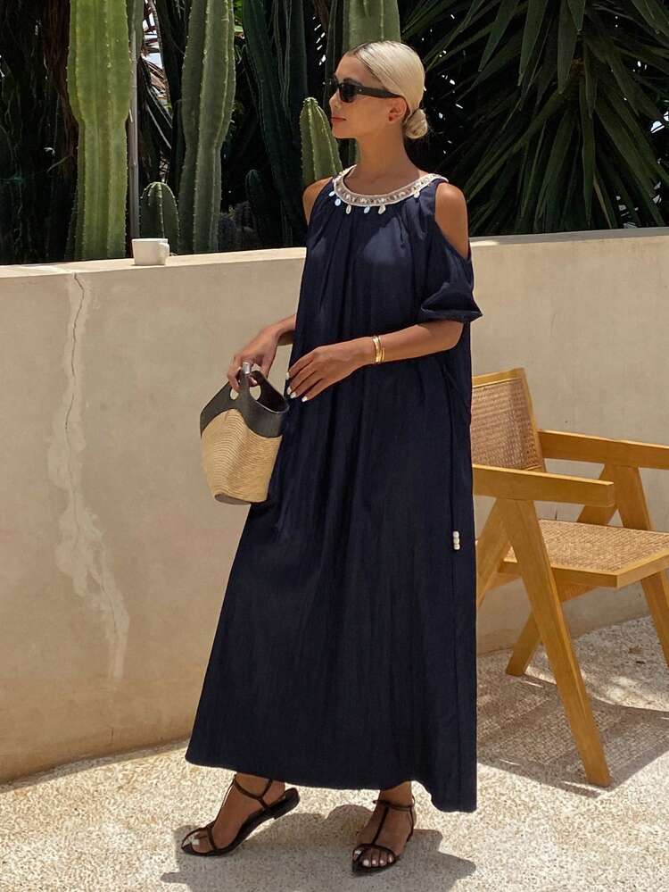 Women's Hollow-Out Dress, Spring/Summer
