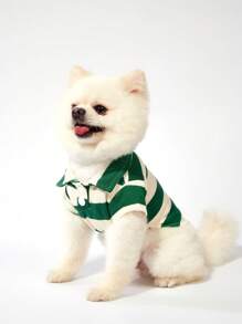 PETSIN 蓝色轻便休闲宠物服装夏季薄款透气舒适狗/猫T恤，时尚款式，春夏 - 彩色 - 查看 7