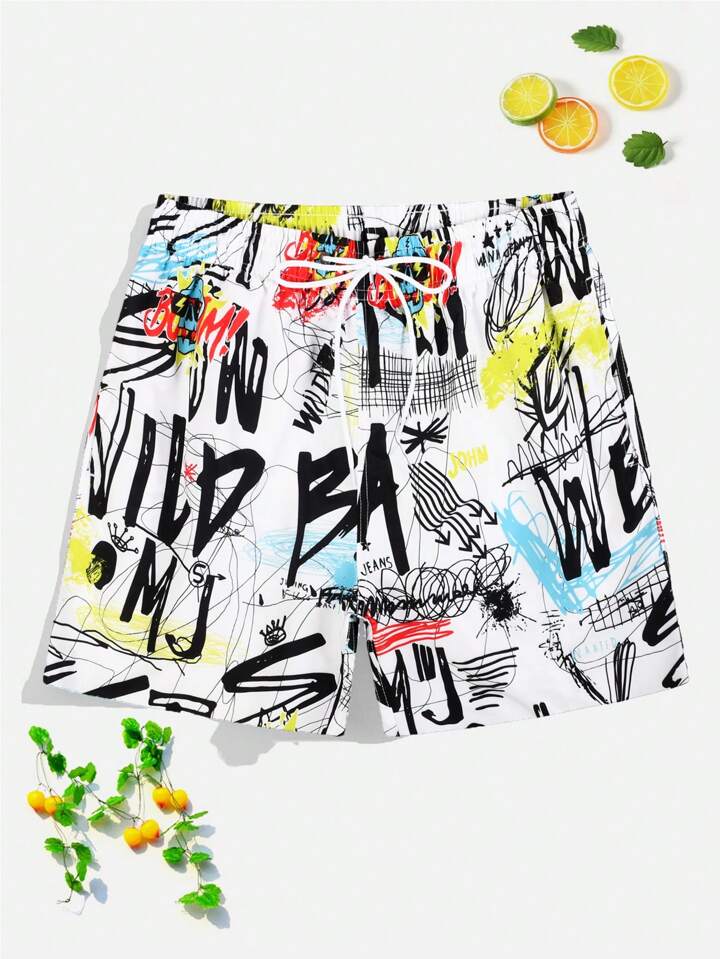 Manfinity VDAYZ メンズ レタープリント ドローストリング