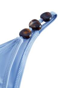 Swim Oasis 女士纯色比基尼套装和裙子，适合海滩度假