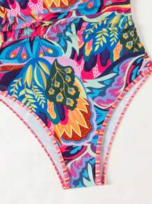 Swim SPRTY Women's One-Piece Swimsuit With Random Print, Copyright Purchased,Summer Beach