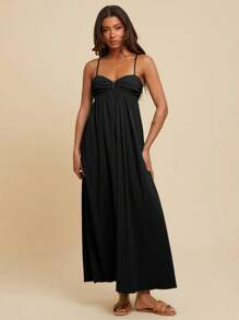 Travachic Robe plissée sans manches pour femme, style vacances, printemps et été, tenues d'été pour femmes, tenues de plage pour femmes, femmes, vacances de printemps, tenue de concert pour femmes, bohème, tenues de rave, vacances tropicales, festival, robes d'été romantiques pour femmes, robes bohèmes pour femmes, robes tropicales pour femmes, robes pour femmes, vacances, nouvelles arrivages, robe pour femme