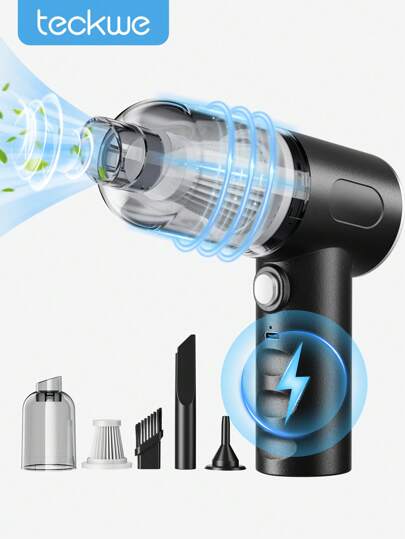 1PC 2000 MAh Mini Powerful Car Vacuum Cleaner, Cordless Household Cleaning Robot, Blow & Suction All-In-One Vacuum Cleaner For Cleaning Home, Keyboard, Sofa And Wet/Dry Vacuum Cleaner Vacuum Cleaner Accessories Cleaning Supplies Small Appliances