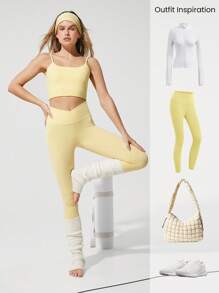 GLOWMODE FeatherFit™ Knot Going Anywhere Twisted Backless Tank Top Light Support Low Impact Yoga Daily Fall Winter