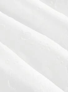 SHEIN MOD 加大码白色露肩露背系带设计，宫廷风连衣裙，优雅长裙 - 白色 - 查看 6