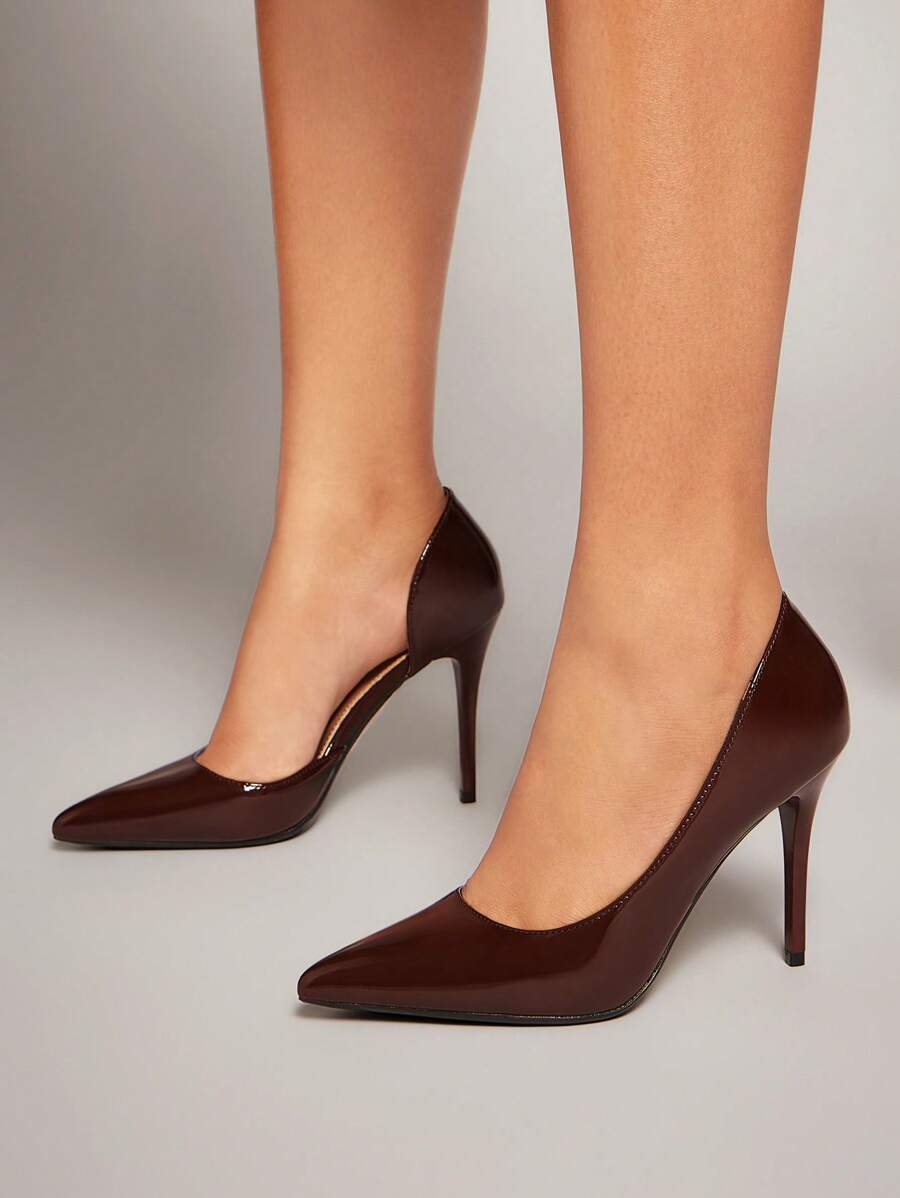 SHUZIA 尖头细高跟鞋，内开筒，女士办公室/工作鞋