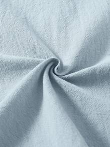 Short décontracté en papier, à taille plissée, avec détail de bouton pour jeune fille