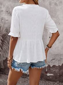 EMERY ROSE Women's Shirt Summer Vacation Woman Going Out Top, Women Country Concert Summer Top