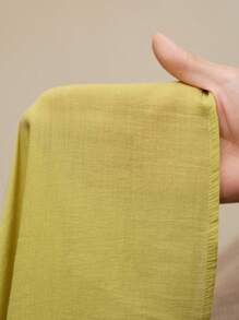 Anewsta 女士夏季3D花朵装饰圆领长袖上衣 - 綠色 - 查看 8