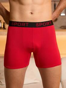 Manfinity Underwear&Sleepwear Basics 7 piezas/paquete Ropa interior casual para hombres con cintura tejida con letras