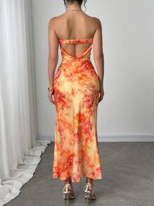 Firerie Women's Elegant Romantic Stylish Commuter Sexy Graceful Ruffle Green Maxi Dress, Suitable For Party, Beach Vacation, Back To School, Romantic Date, Wedding Season, Birthday, Easter, Spring/Summer