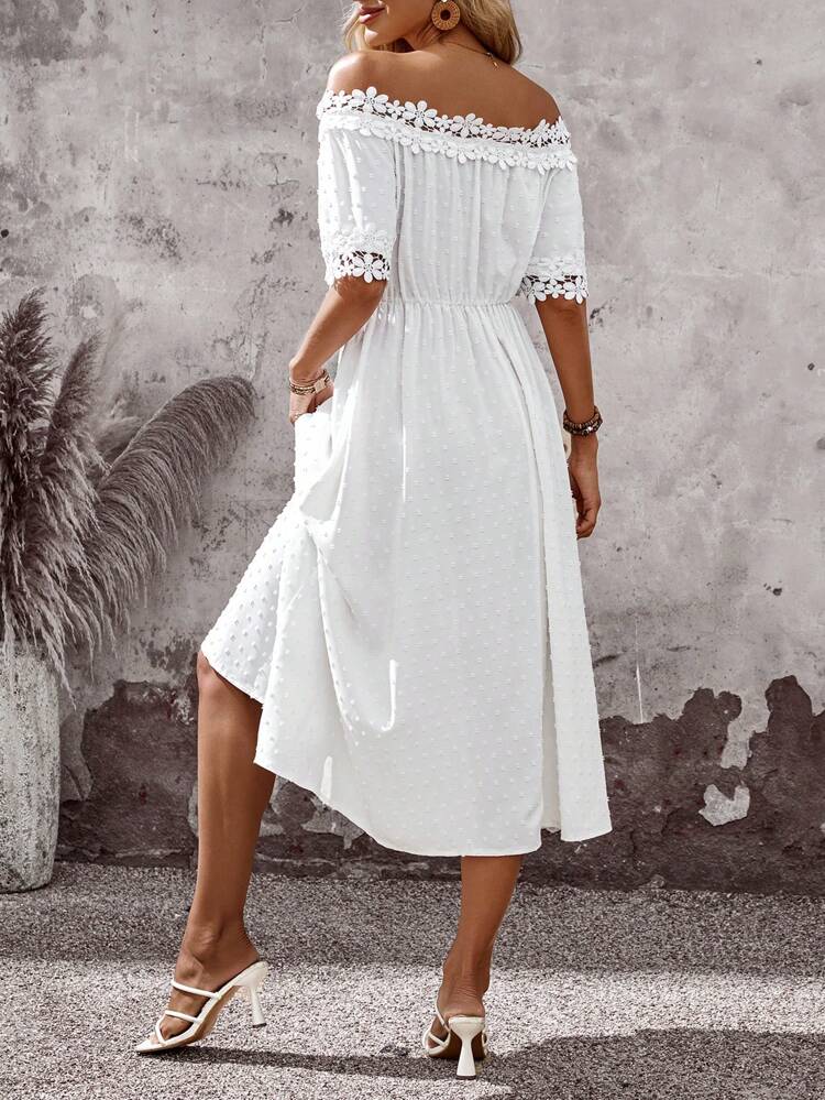 Dresses For Women Summer Dresses For Women Dresses For Women Summer Off The Shoulder Top Summer Clothes Women Holiday Outfits Women Midi Dresses