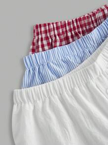 SHEIN EZwear Summer Beach 3 Piece Sets Color Women Wide Leg Loose Casual Pants - Multicolor - View 9