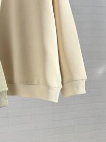 Young Boys' Plain Solid Color Crew Neck Long Sleeve Sweatshirts