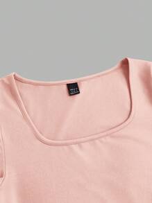 SHEIN EZwear 3 件套女士短袖短款修身休闲 T 恤，适合夏季 - 彩色 - 查看 8