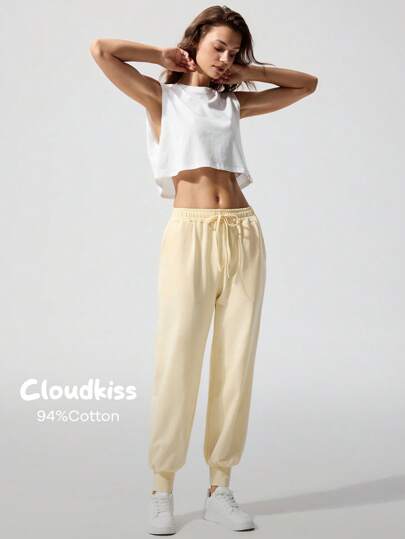 Fluxe 女士纯色夏季裤子，时尚