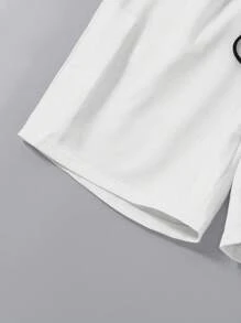 Manfinity Homme Herren Mode T-Shirt und Shorts Set, geeignet für den Sommer