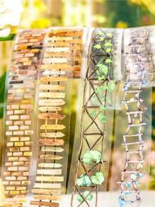 1卷 78.74英寸（200厘米）花园小径系列场景贴纸卷装切割装饰剪贴个性拼贴材料手工账本贴纸唯美日记PET胶带办公和学校用品 - 彩色 - 查看 11