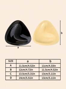 SHEIN 2 Pairs V-Shaped Self-Adhesive Bra Pads, Thickened Padded Push-Up And Cleavage Enhancement For Small Bust - Multicolor - View 5